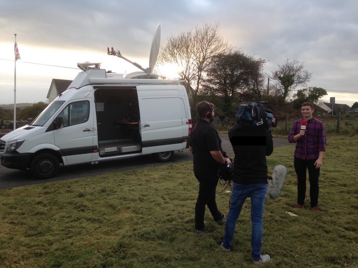 Megahertz delivers new HD satellite OB vehicle to Tinopolis for live production of local Primetime TV content